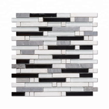 Soulscrafts Wall Decor Mix Color Glass Stone Mosaic for Bathroom